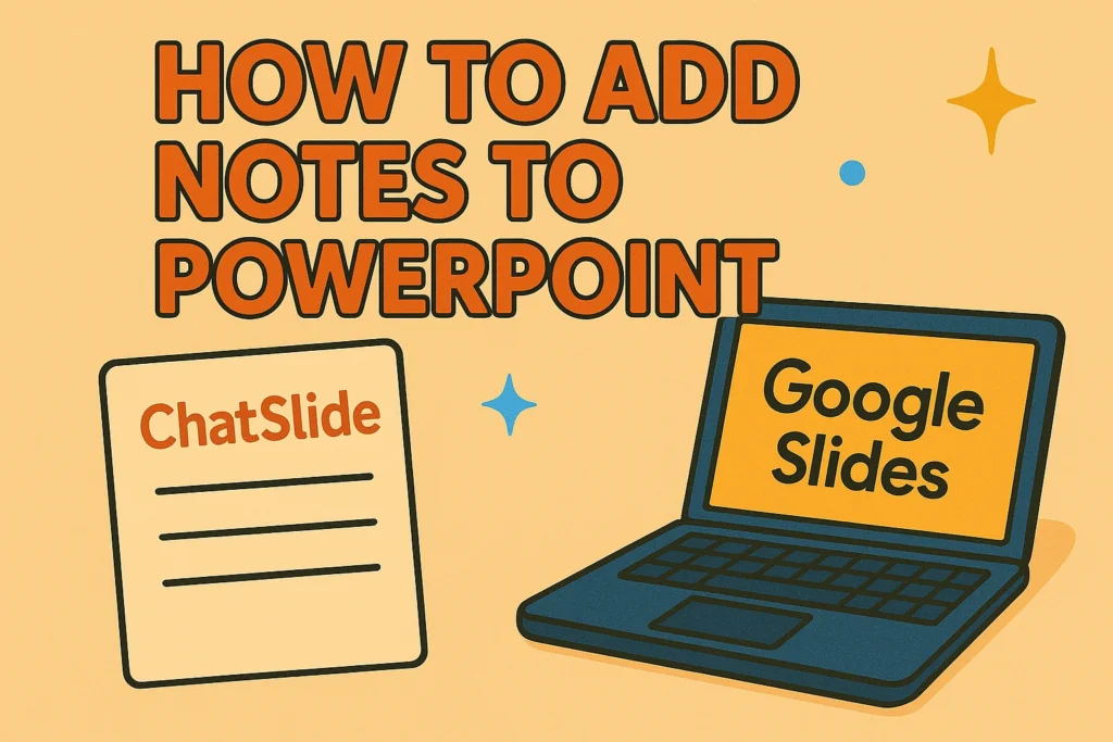 Featured image of Chatslide blog about how to add notes to powerpoint
